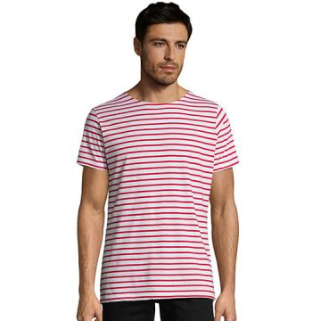 L01398 | Men´s Round Neck Striped T-Shirt Miles | SOL´S