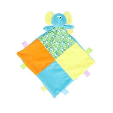 MM701 | Baby Multi Coloured Comforter With Rattle | Mumbles