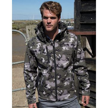 RT235 | Camo TX Performance Hooded Softshell Jacket | Result