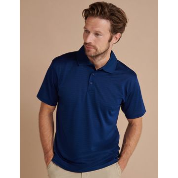 W473 | Coolplus® Textured Stripe Polo Shirt | Henbury