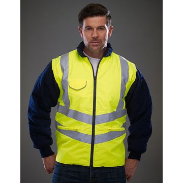 YK703 | Hi-Vis Chevron Quilted Jacket | YOKO