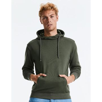 Z209M | Pure Organic High Collar Hooded Sweat | Russell Pure
