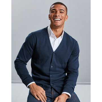 Z715M | Men´s V-Neck Knitted Cardigan | Russell Collection