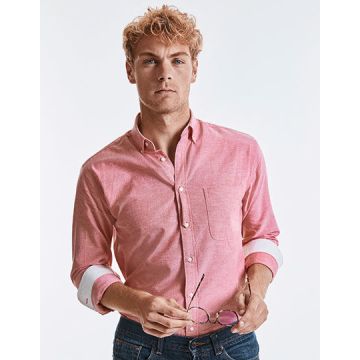 Z920 | Men´s Long Sleeve Tailored Washed Oxford Shirt | Russ
